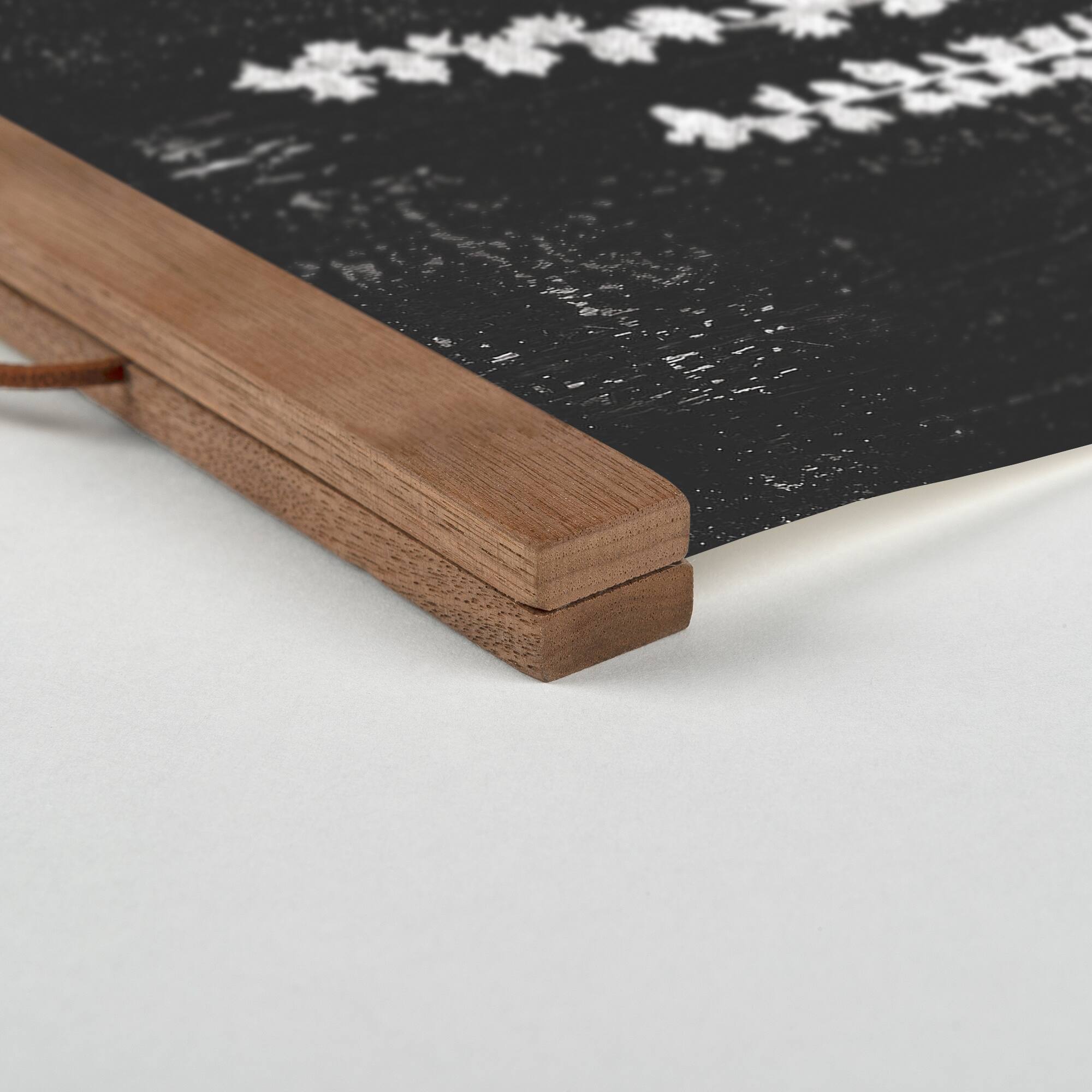 Monochromatic Marigold Teak Hanging Canvas